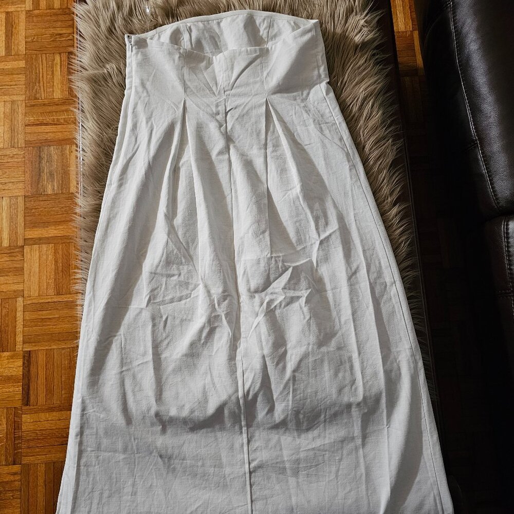 NWT Future Collective white strapless dress size 10 - Picture 5 of 5